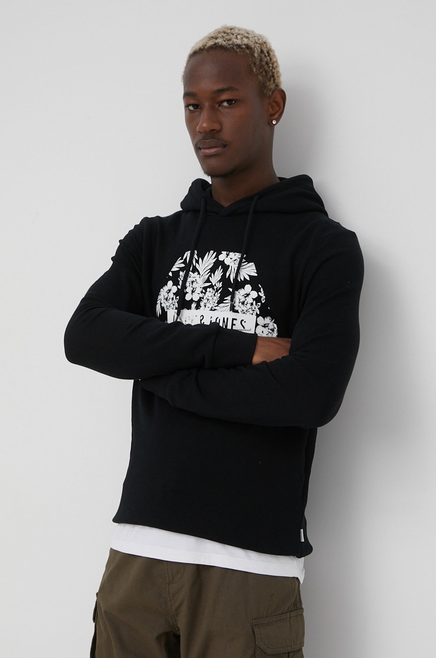 

Кофта Jack & Jones мужская цвет чёрный с принтом