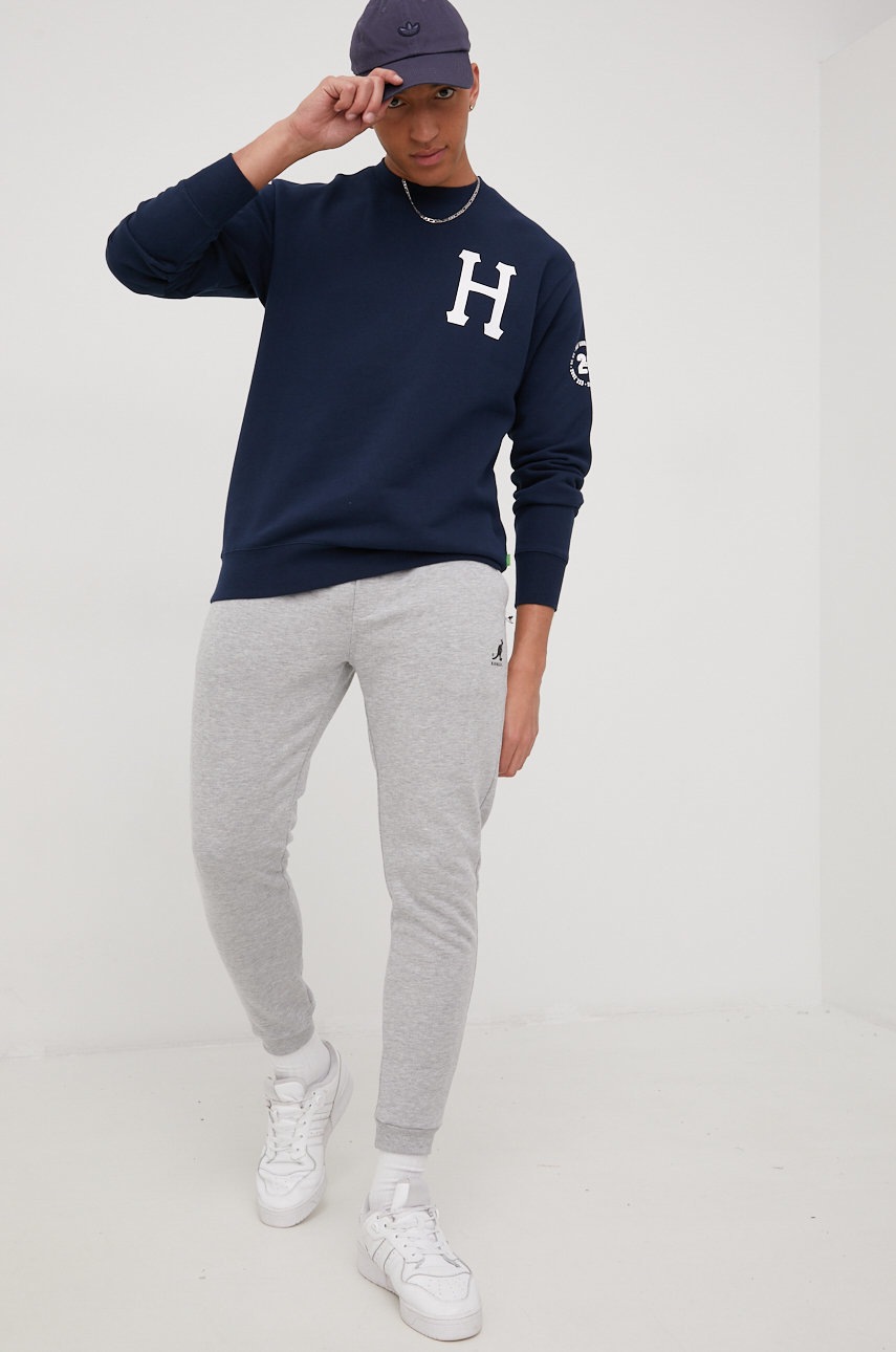 

Кофта HUF мужская цвет синий с принтом