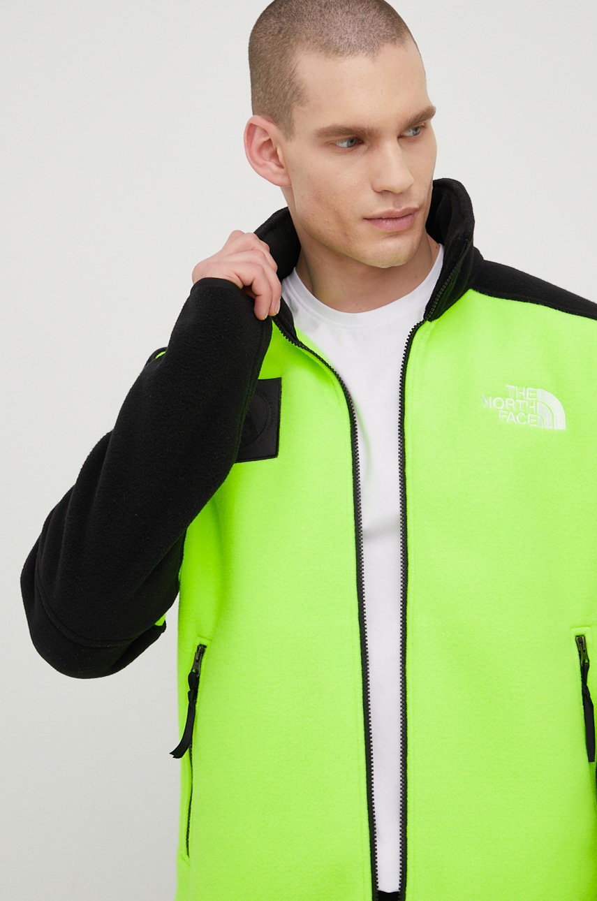 

Суичър The North Face мъжка в зелено с десен, Зелен