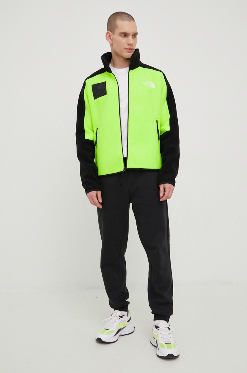 

Кофта The North Face чоловіча колір зелений візерунок