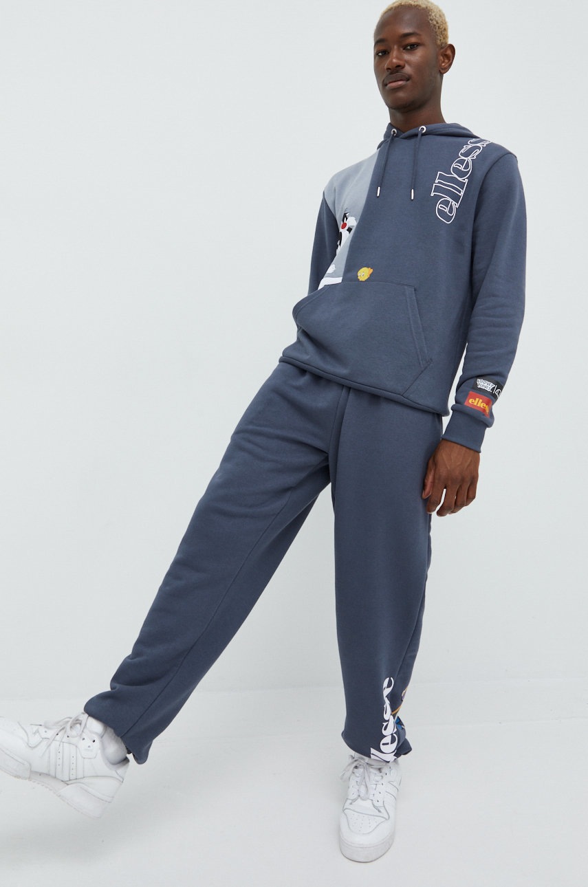 

Кофта Ellesse X Looney Tunes чоловіча колір сірий з принтом
