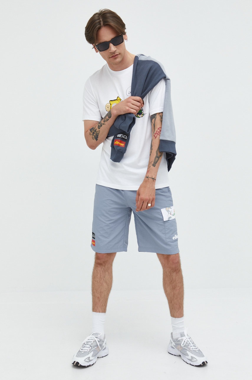 

Кофта Ellesse X Looney Tunes мужская цвет серый с принтом