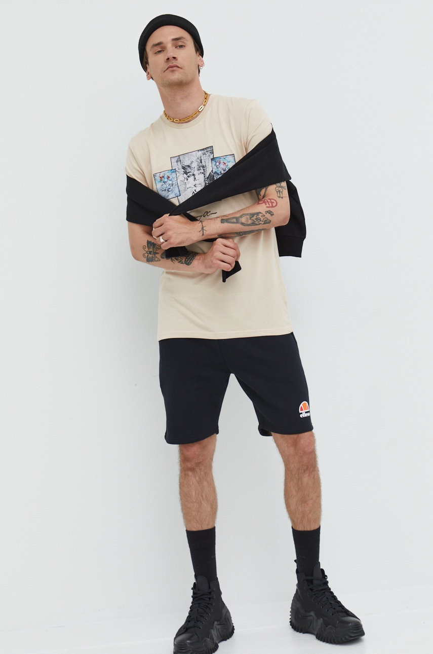 

Кофта Ellesse мужская цвет чёрный с принтом