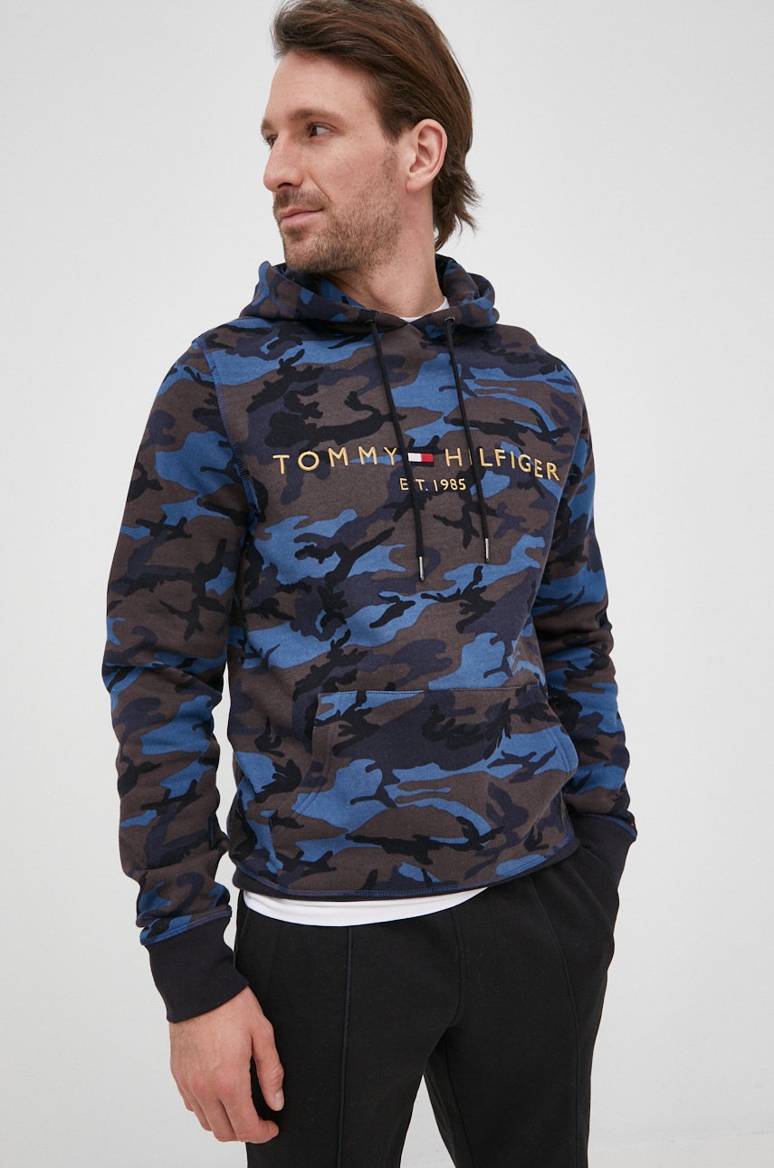 

Суичър Tommy Hilfiger в тъмносиньо с апликация, Тъмносин