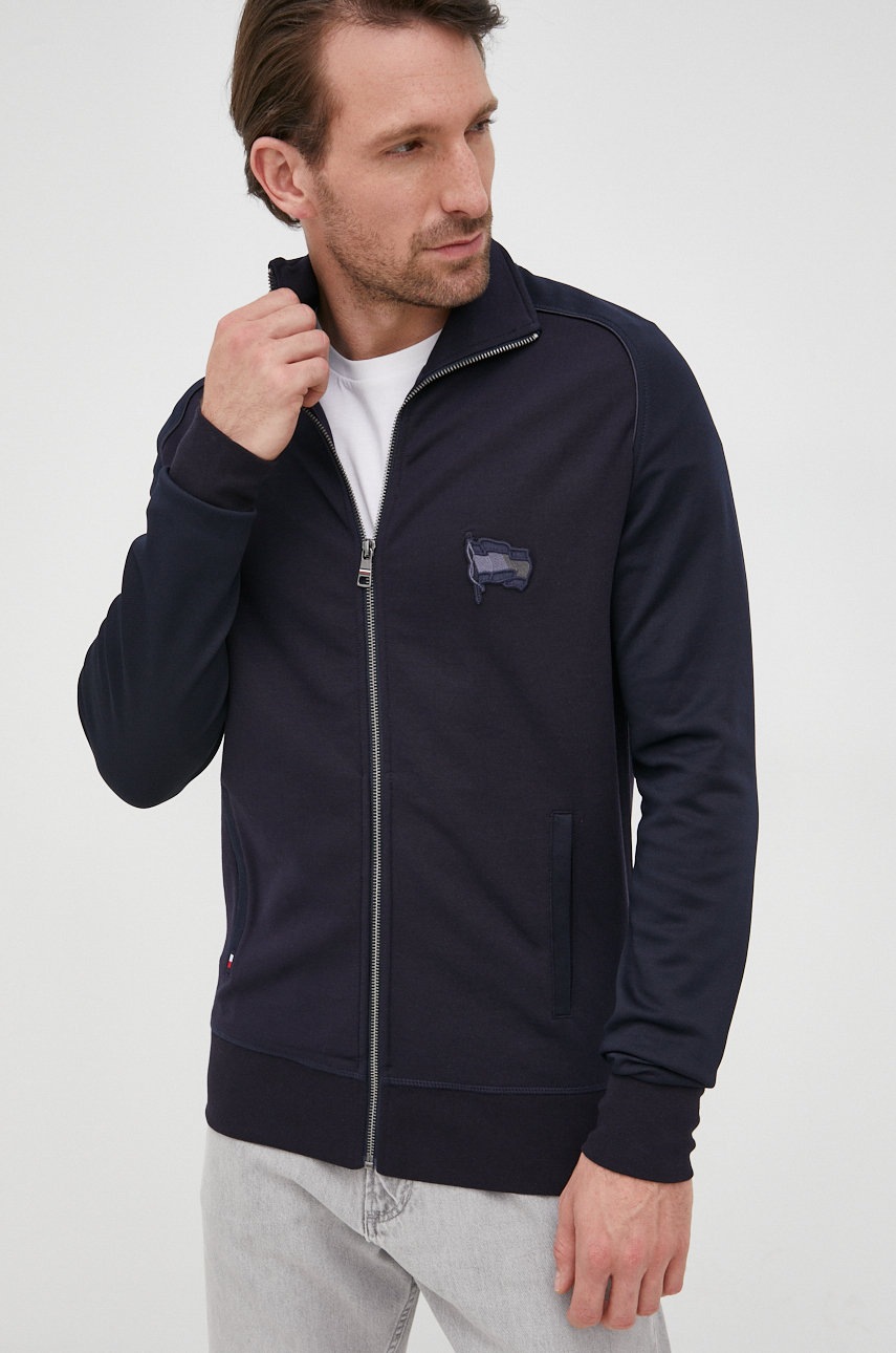 

Кофта Tommy Hilfiger мужская цвет синий с аппликацией