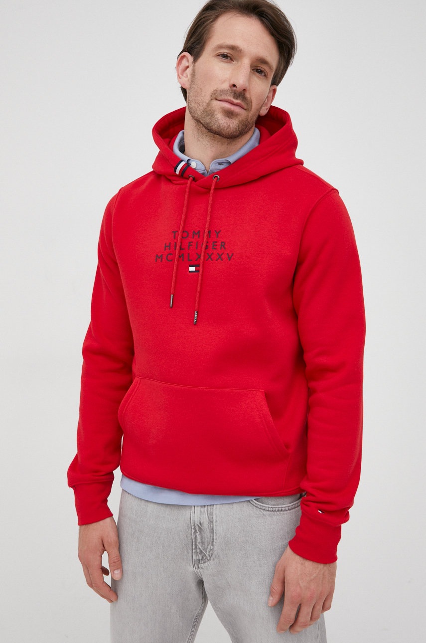 

Кофта Tommy Hilfiger чоловіча колір червоний з принтом