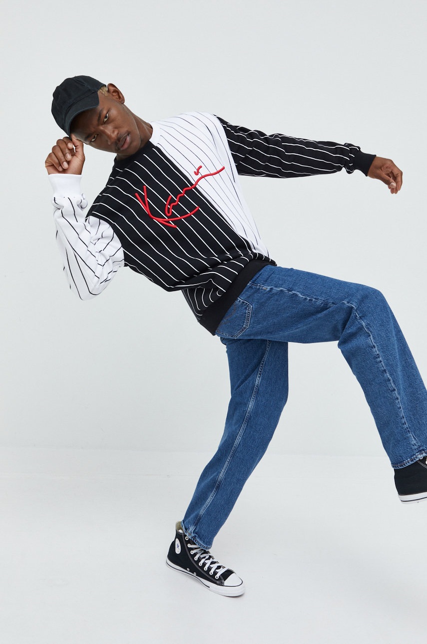 

Кофта Karl Kani мужская цвет чёрный узор