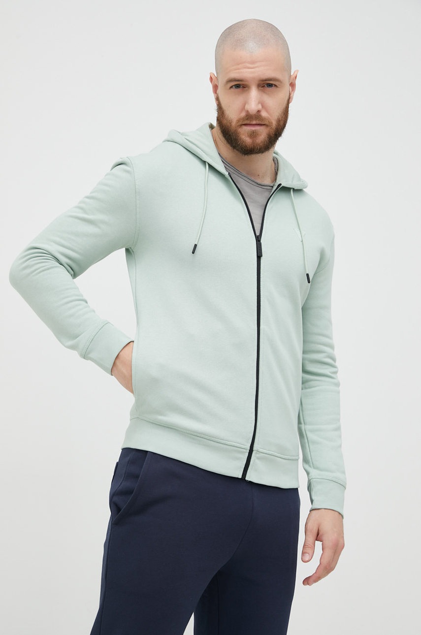 

Суичър Guess в зелено с изчистен дизайн, Зелен