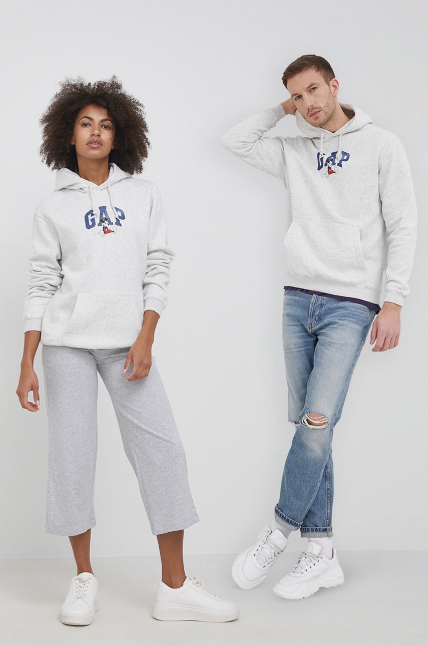 

Суичър GAP x Disney в черно с принт, Сив