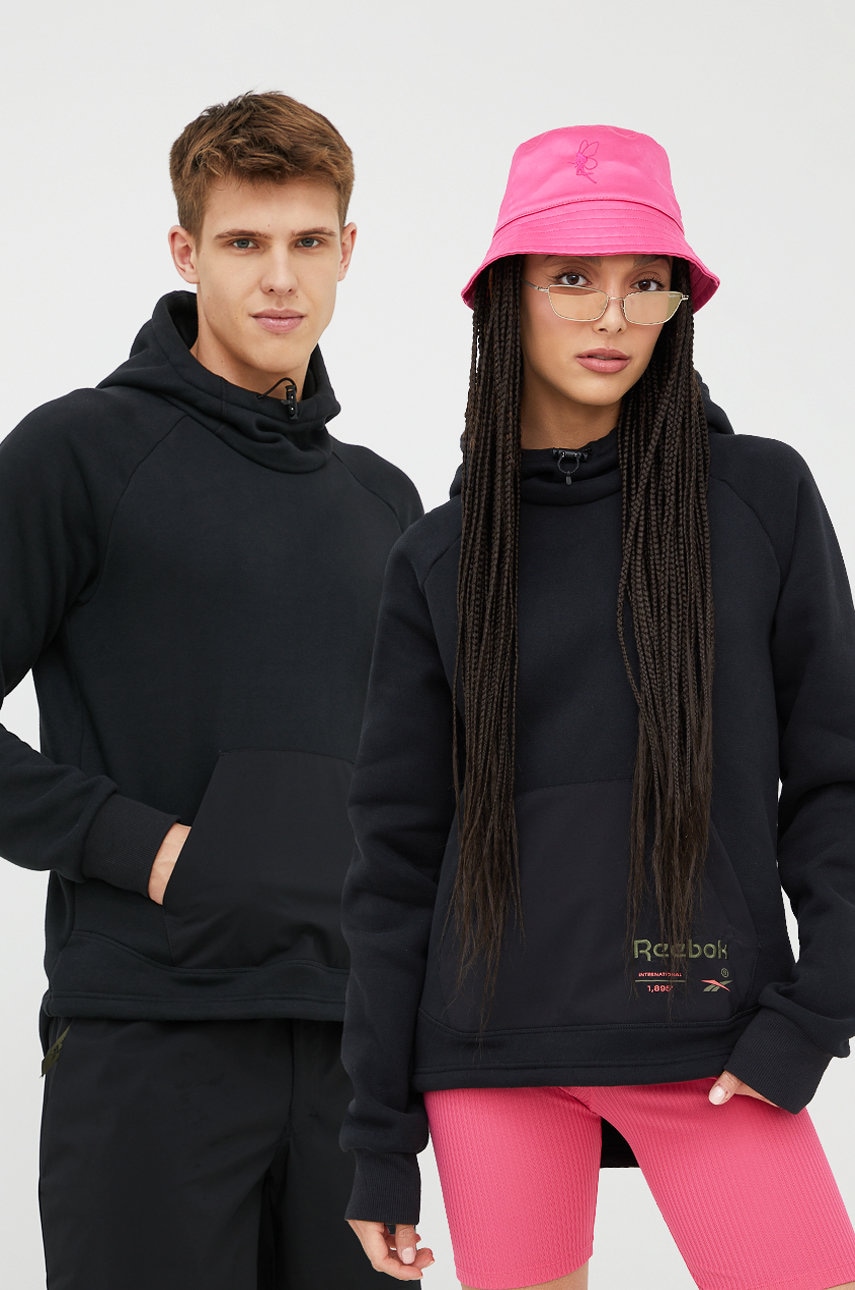 Reebok classic bluza hb5955 culoarea negru, cu imprimeu