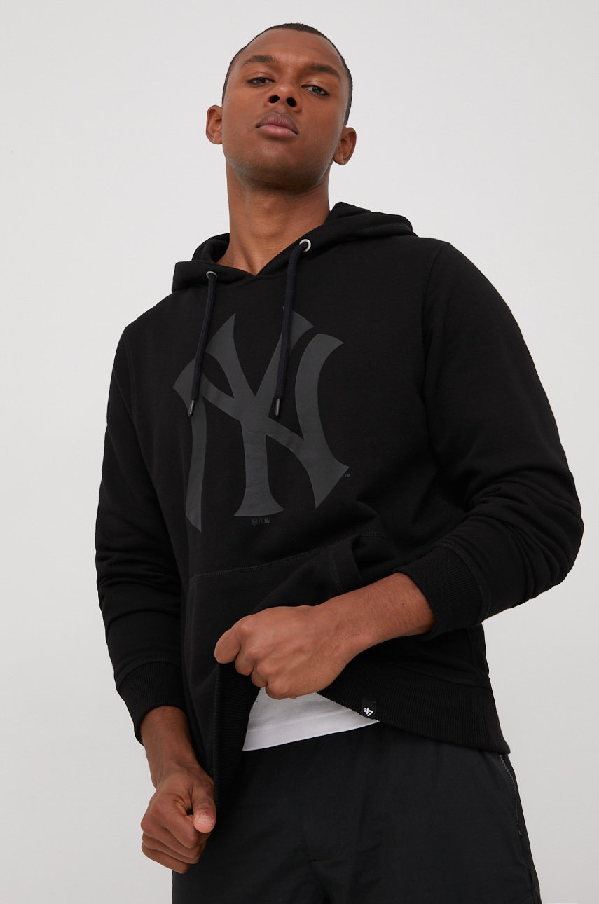 

Кофта 47brand Mlb New York Yankees колір чорний з принтом