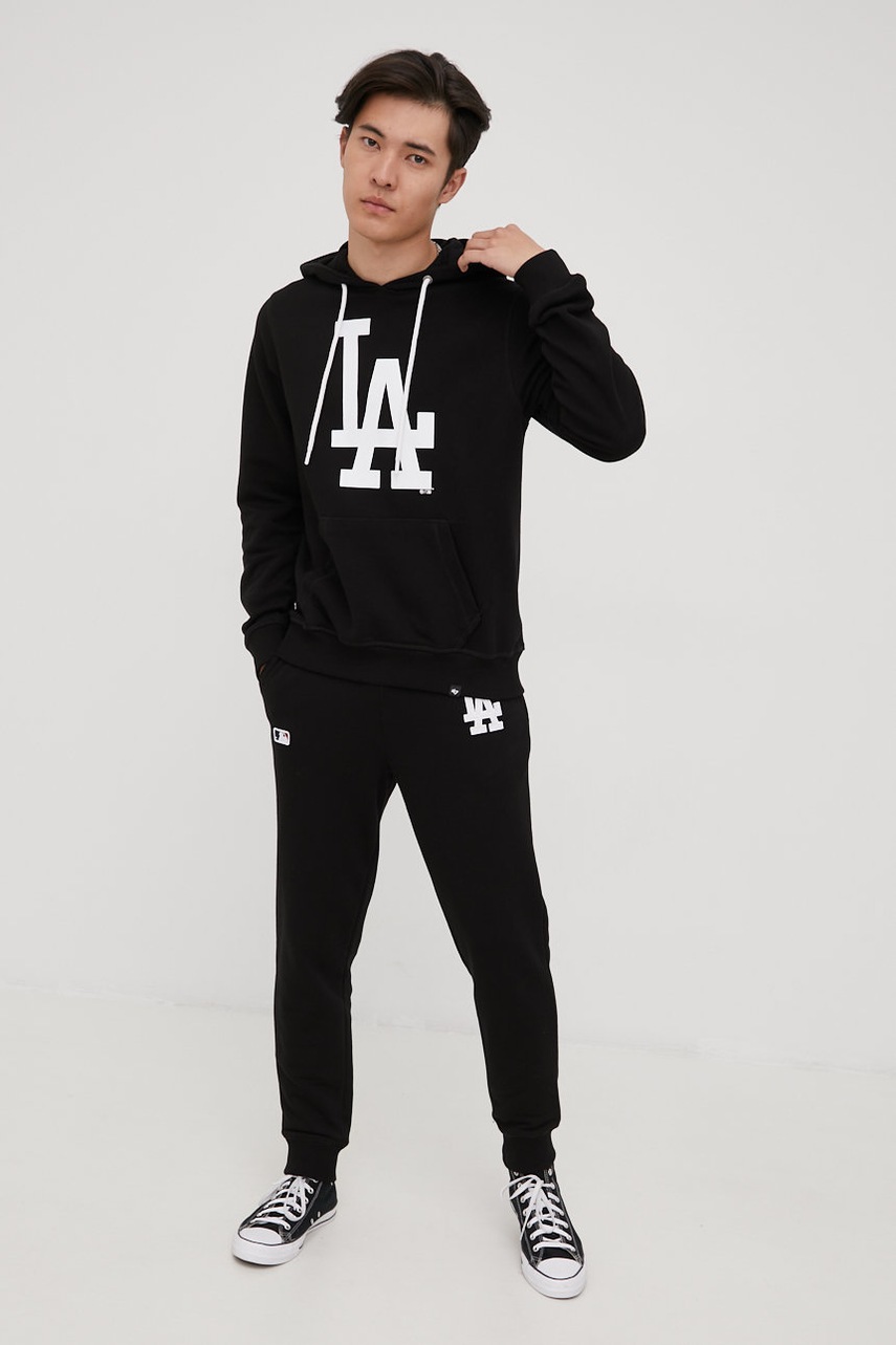 

Кофта 47brand Mlb Los Angeles Dodgers цвет чёрный с принтом