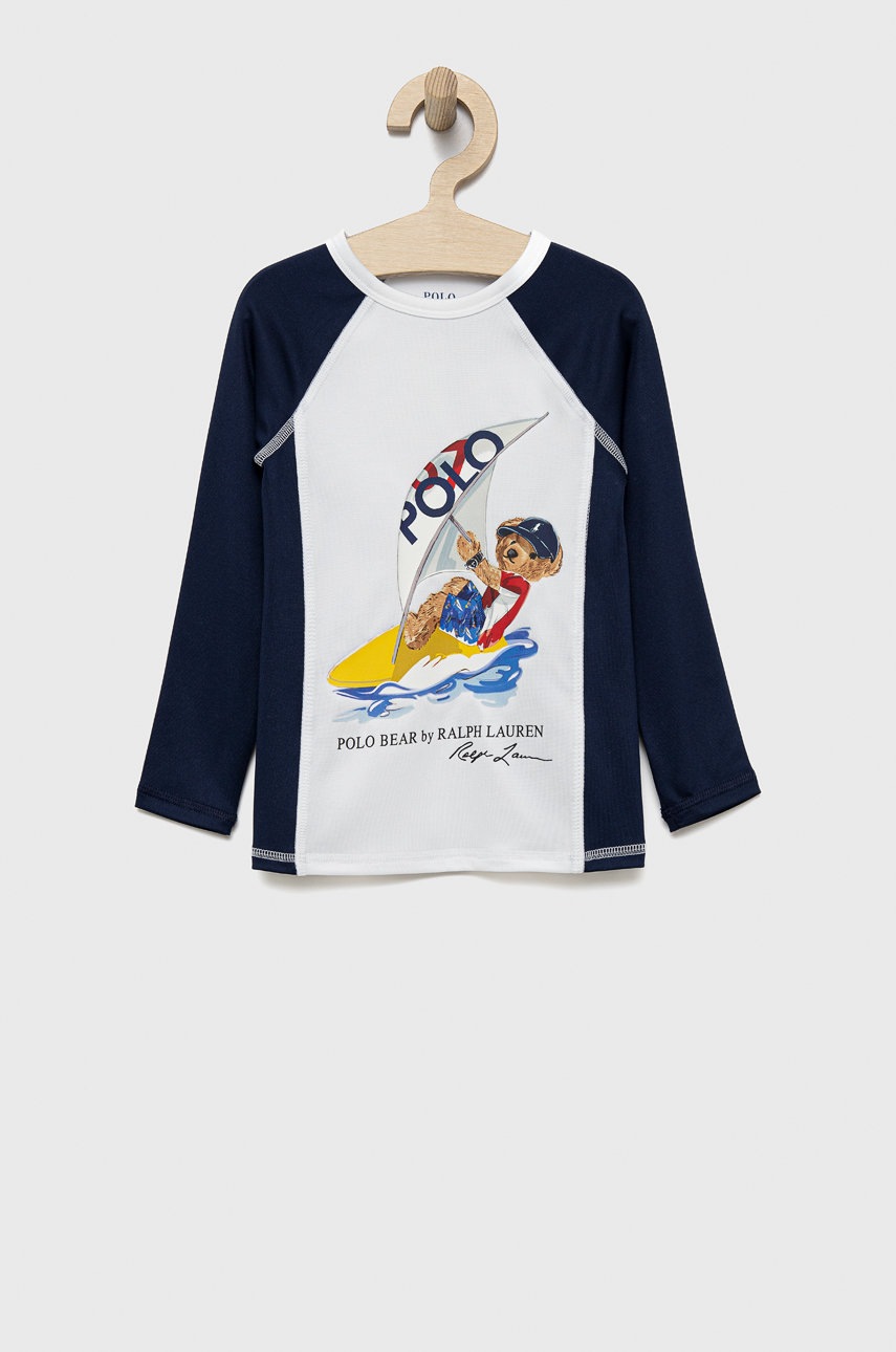 

Детска блуза с дълги ръкави Polo Ralph Lauren с принт, Многоцветен