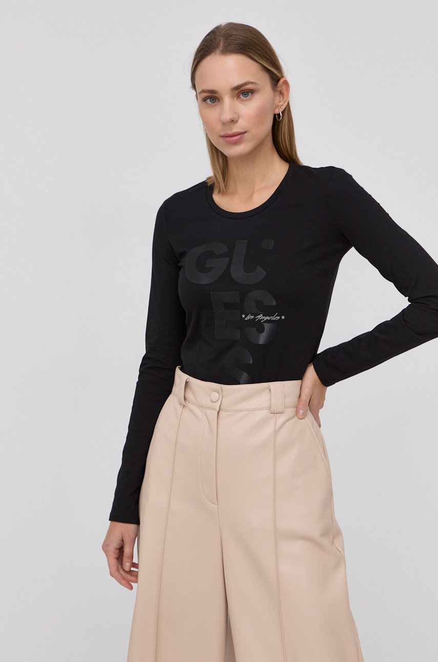 

Лонгслів Guess колір чорний