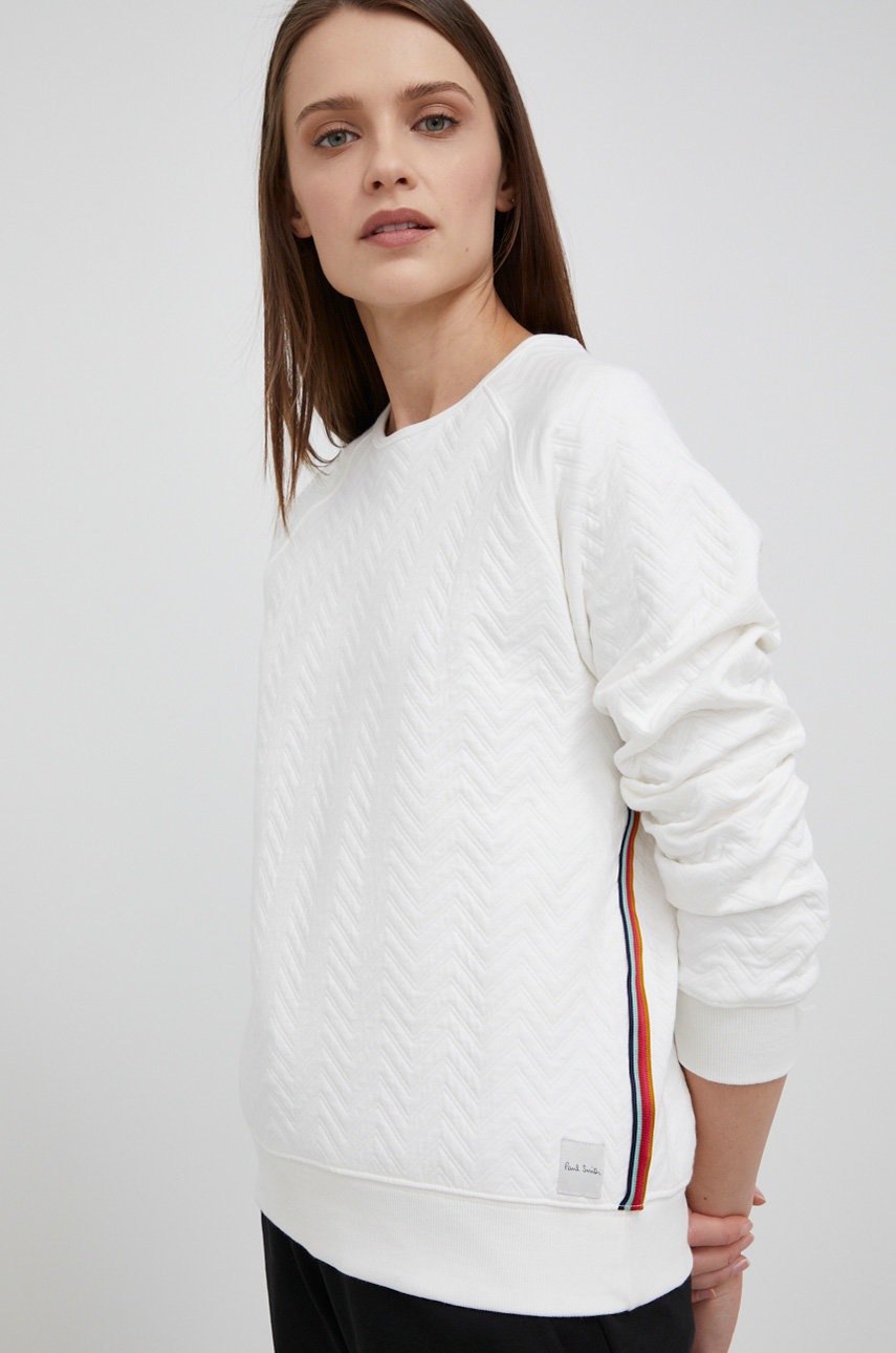 Paul Smith Bluza damska kolor biały z aplikacją