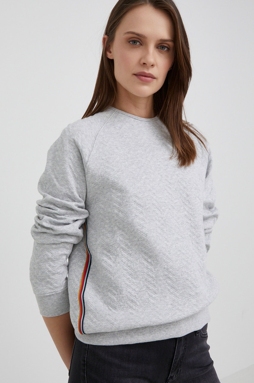 

Суичър Paul Smith дамски в сиво с апликация, Сив