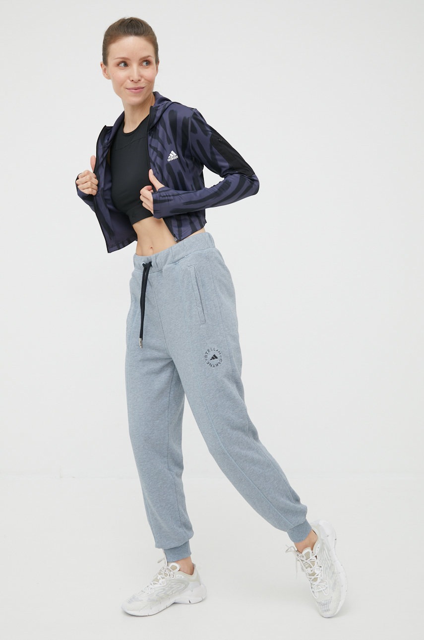 

Толстовка для бега adidas Performance Run Icon HE0353 женская цвет синий узор