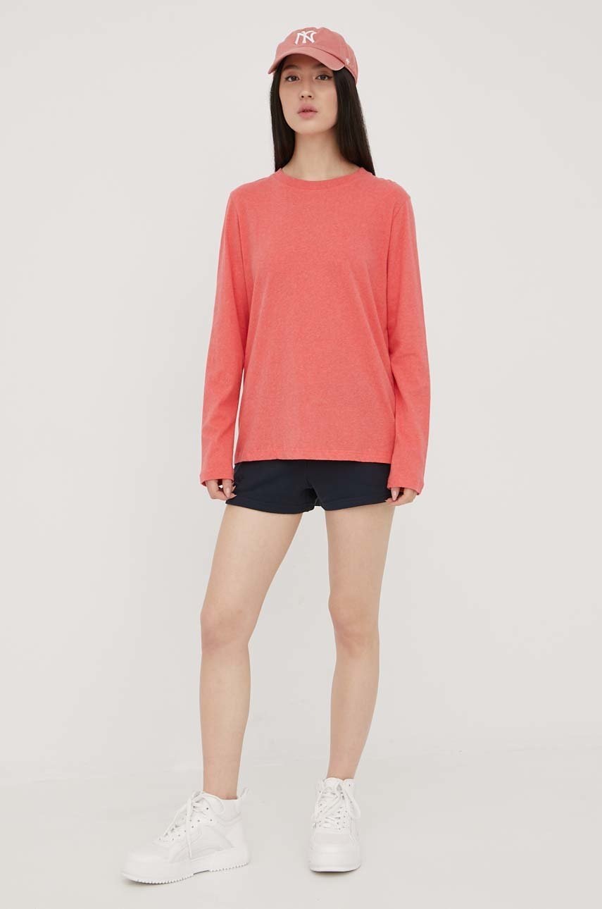 

Хлопковый лонгслив Superdry цвет оранжевый