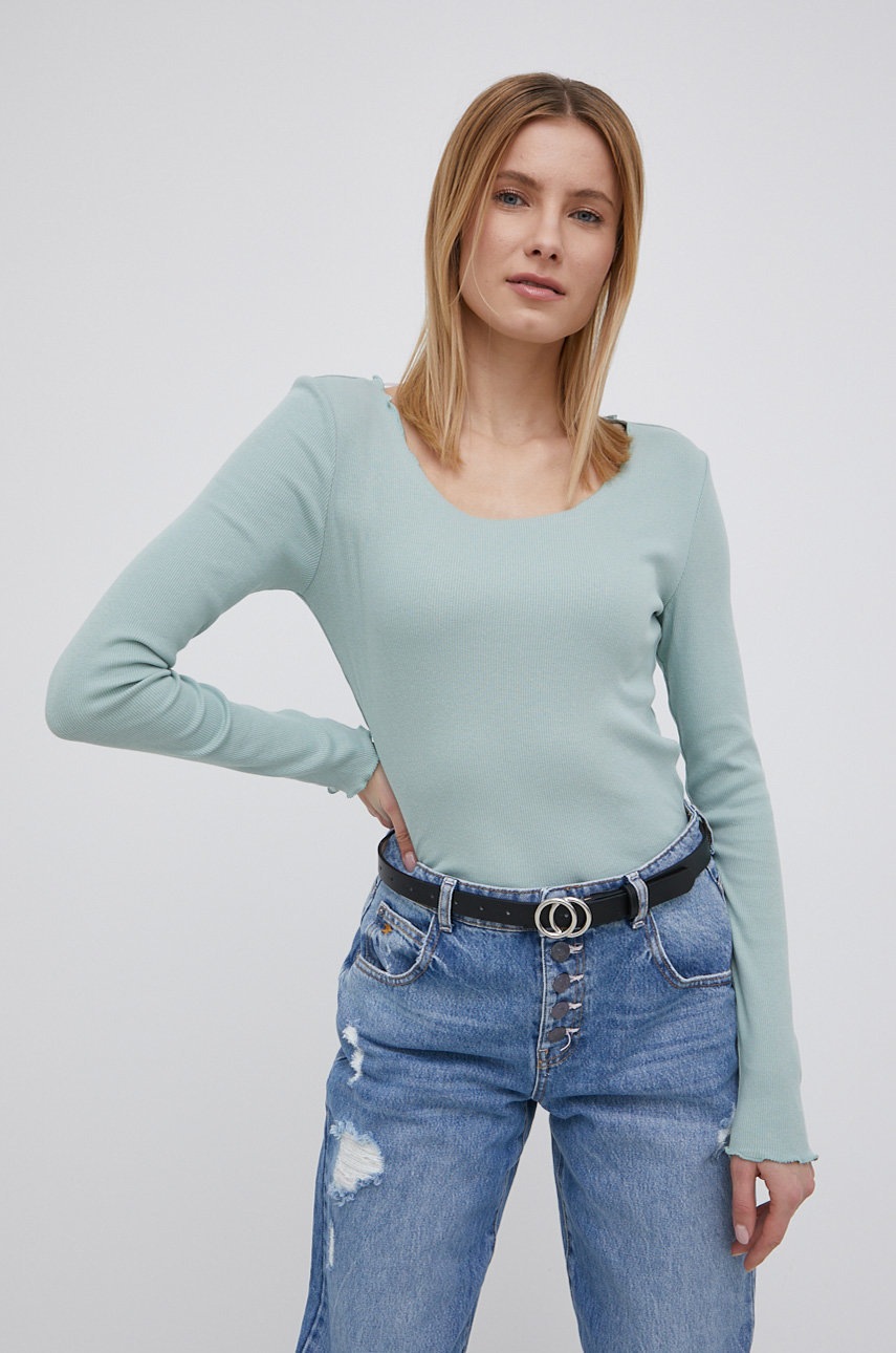 

Блуза с дълги ръкави Vero Moda дамска в зелено, Зелен