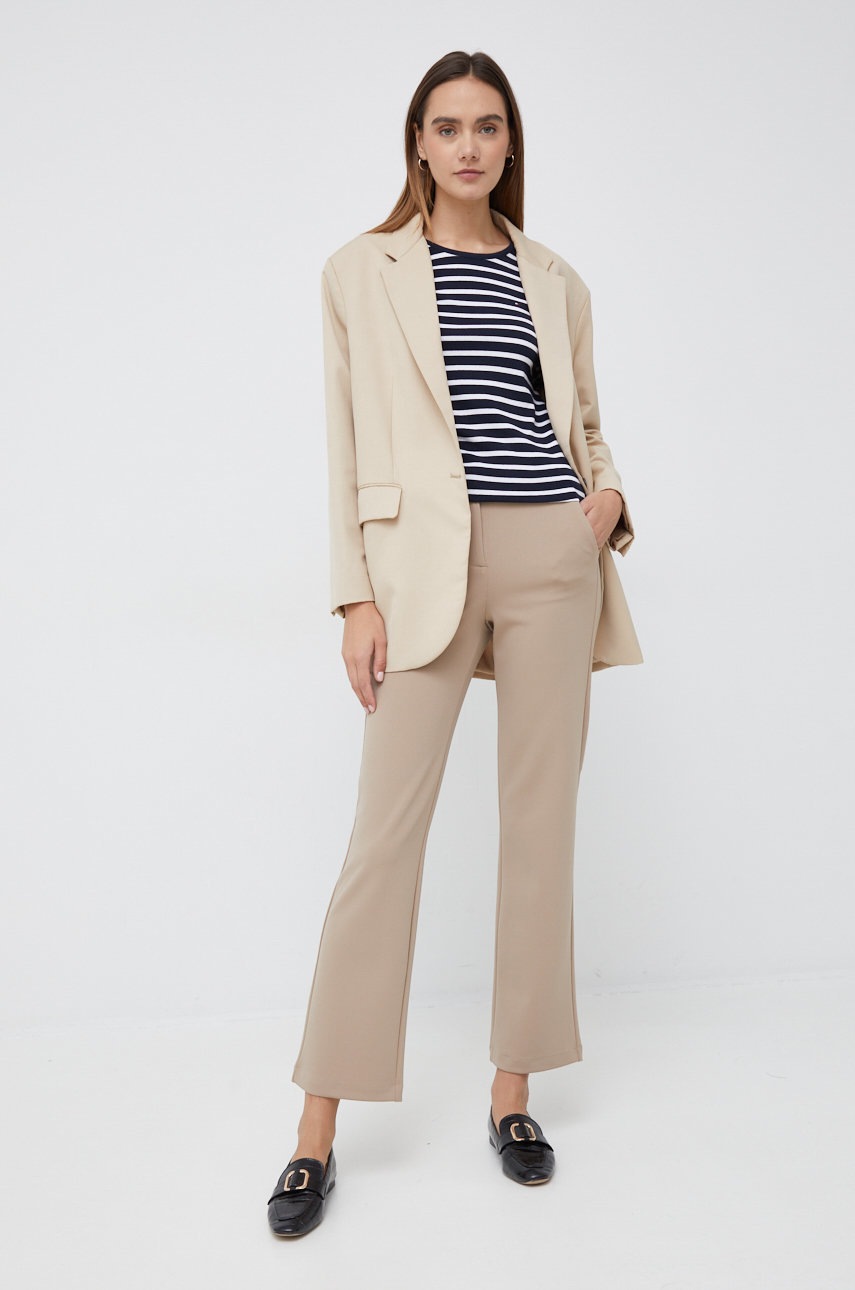 

Лонгслив Tommy Hilfiger женский цвет синий