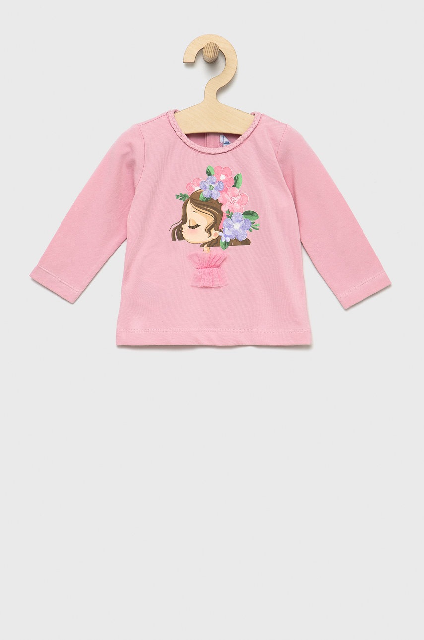 

Детска блуза с дълги ръкави Mayoral в розово, Розов