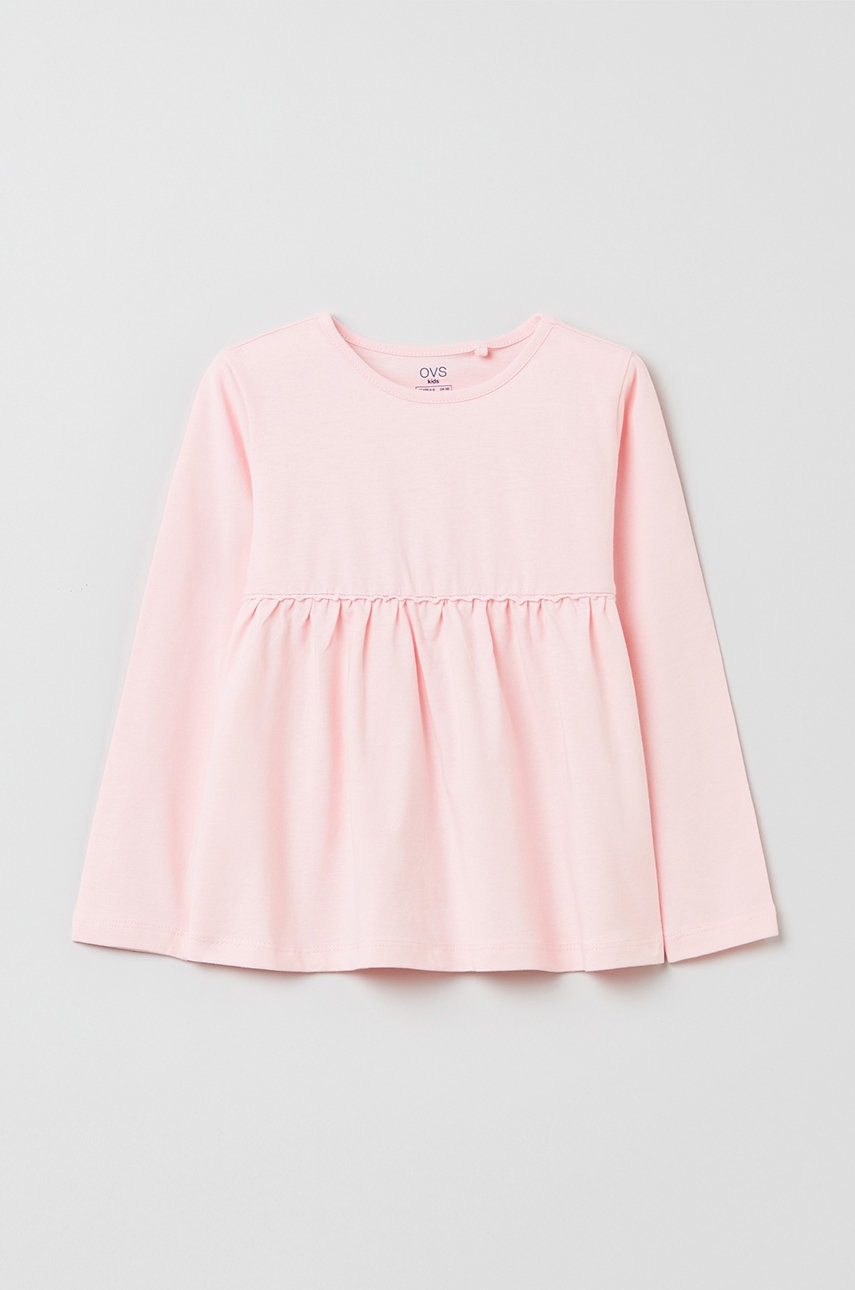 

Детска блуза с дълги ръкави OVS в розово, Розов