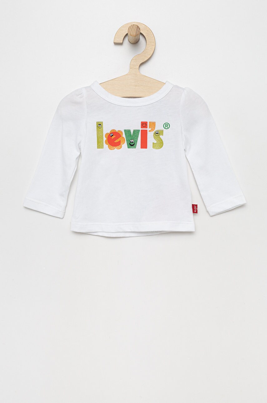 

Детска блуза с дълги ръкави Levi's в бяло, Бял