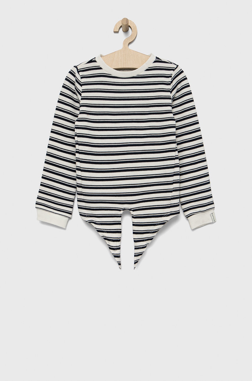 Дитячий бавовняний лонгслів Tom Tailor колір синій Дитячий бавовняний лонгслів Tom Tailor колір синій