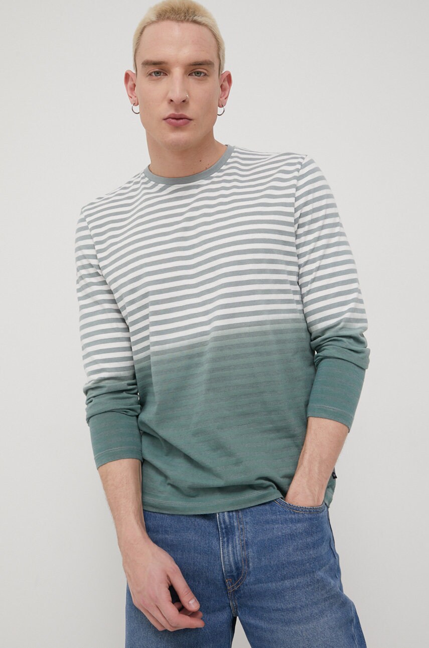 Tom tailor longsleeve barbati, culoarea verde, modelator