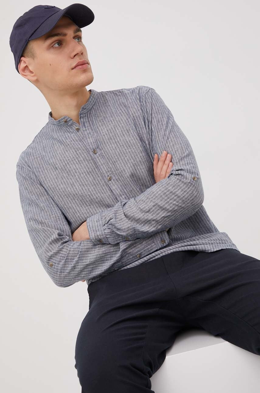 Tom tailor camasa de in culoarea albastru marin