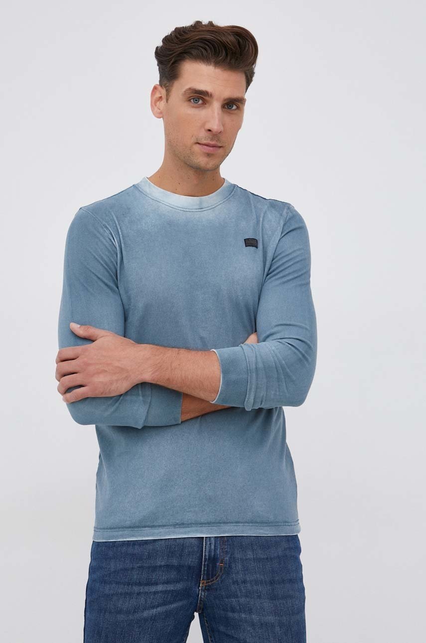 

Хлопковый лонгслив G-Star Raw с узором