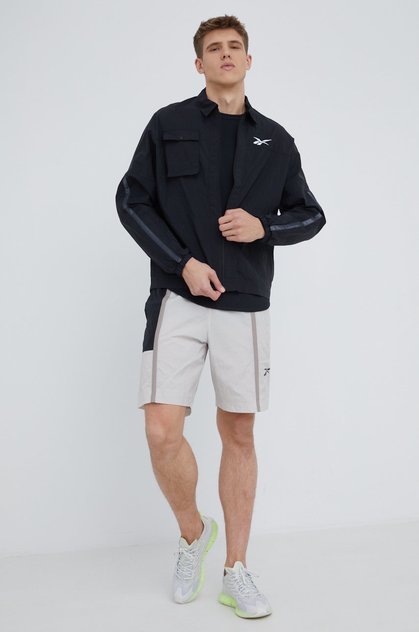 

Лонгслив для тренировок Reebok H44120 цвет чёрный однотонный
