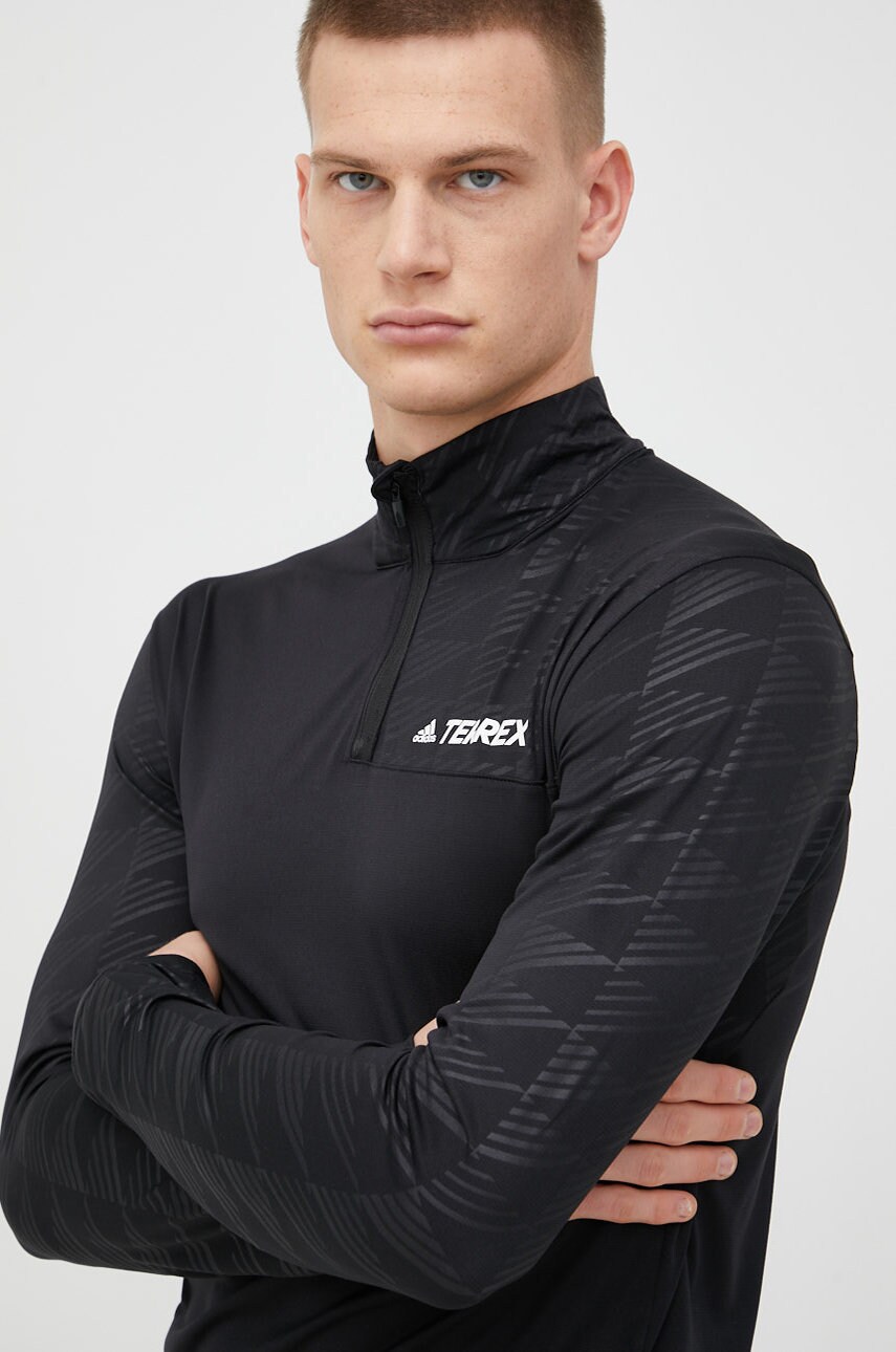 Adidas terrex longsleeve sport multi culoarea negru, cu imprimeu