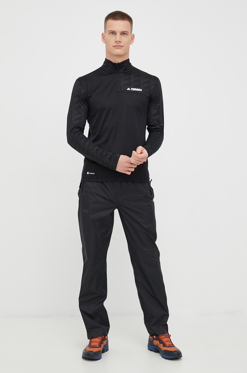 

Спортивний лонгслів adidas TERREX Multi колір чорний з принтом
