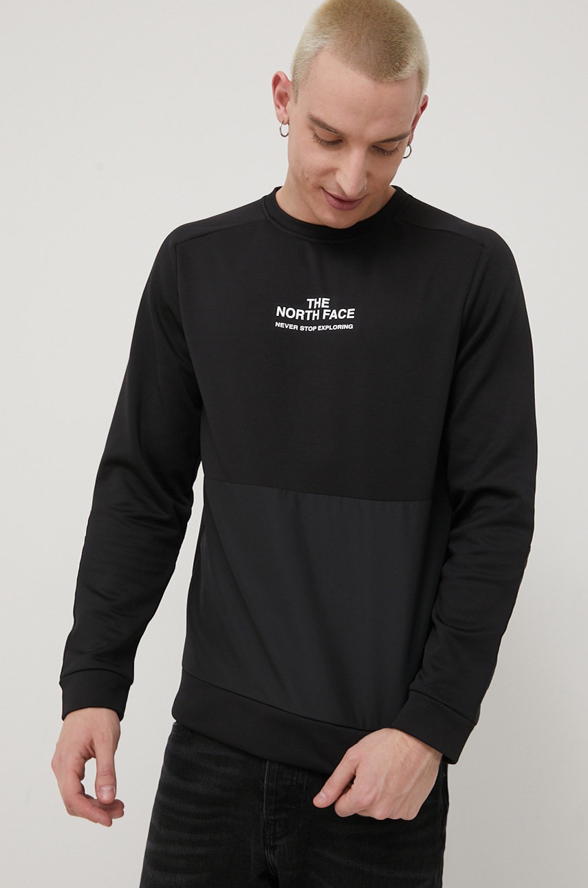 

Спортен суичър The North Face Mountain Athletics мъжки в черно с десен, Черен