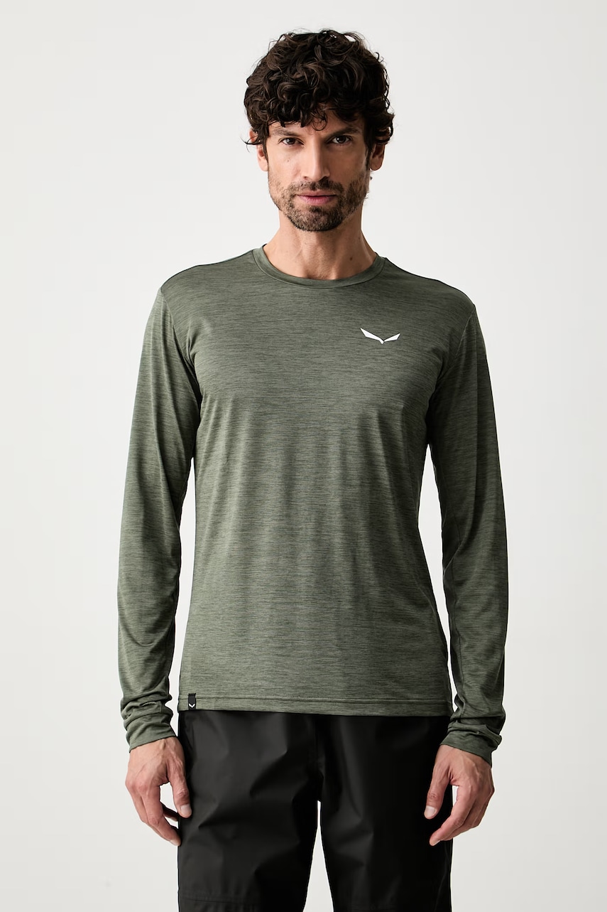 Salewa longsleeve sportowy męski Puez Melange Dry Tee