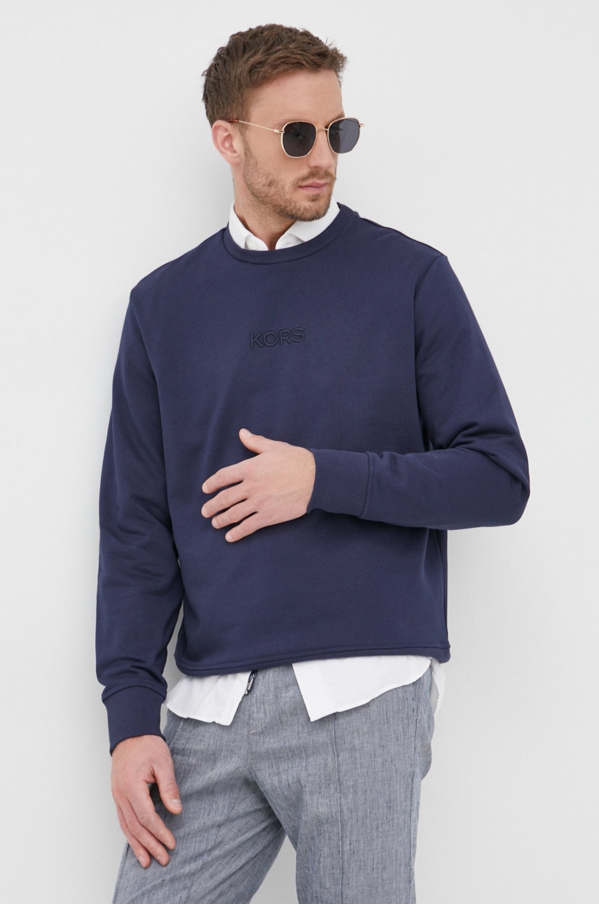Michael kors bluza barbati, culoarea albastru marin, neted