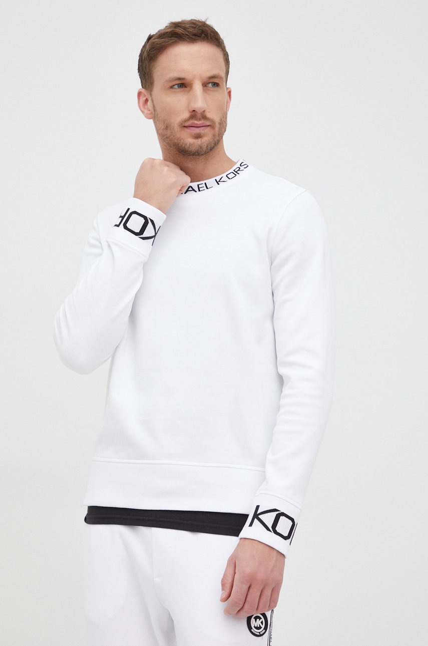 

Кофта Michael Kors чоловіча колір білий з аплікацією