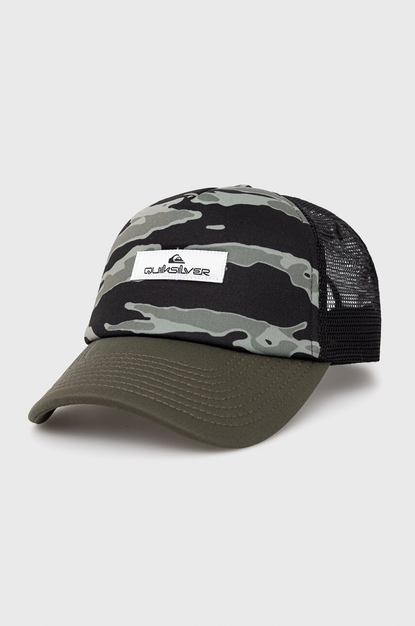 Quiksilver caciula culoarea verde, modelator