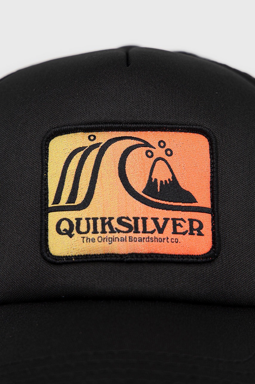 

Кепка Quiksilver колір чорний з аплікацією