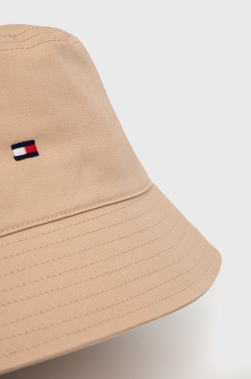

Шляпа из хлопка Tommy Hilfiger цвет бежевый хлопковый