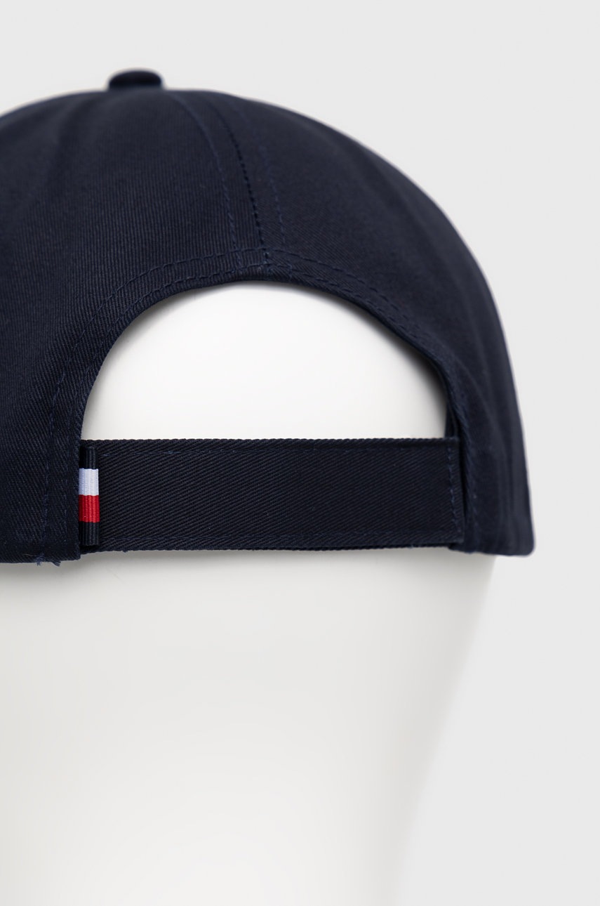 

Хлопковая кепка Tommy Hilfiger Iconic цвет синий с аппликацией