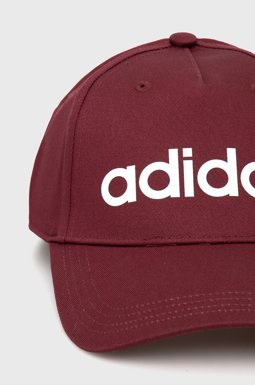 

Кепка adidas HD2220 колір бордовий гладка