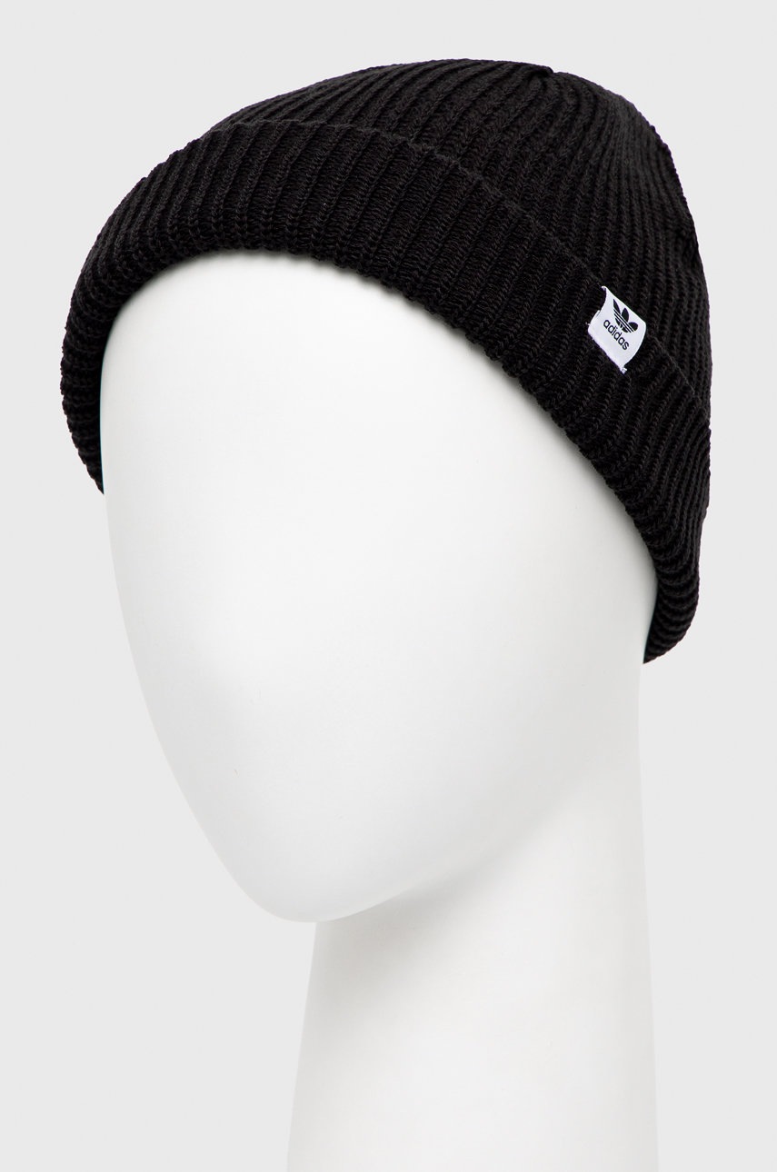 

Шапка adidas Originals EE1163.D колір чорний з тонкого трикотажу