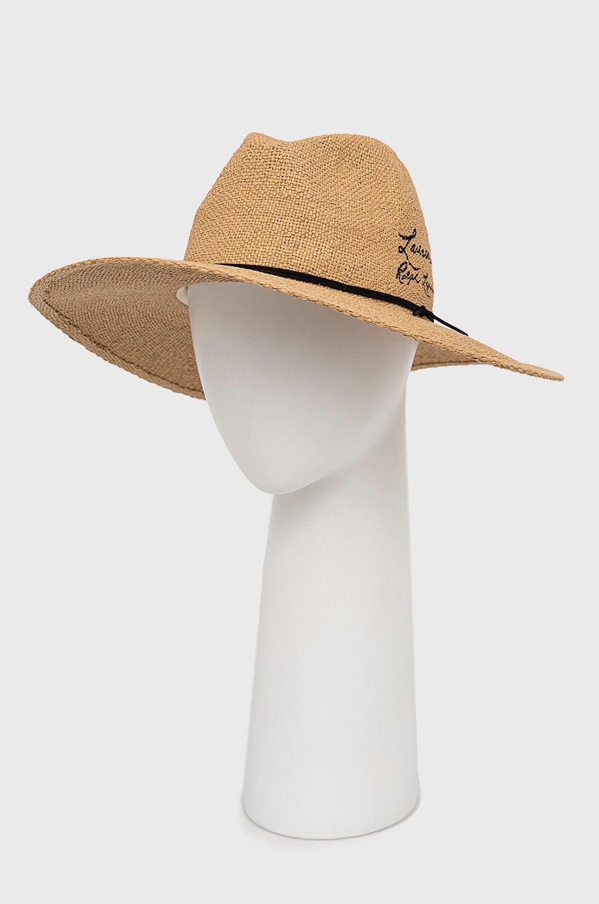 

Шляпа Lauren Ralph Lauren цвет бежевый
