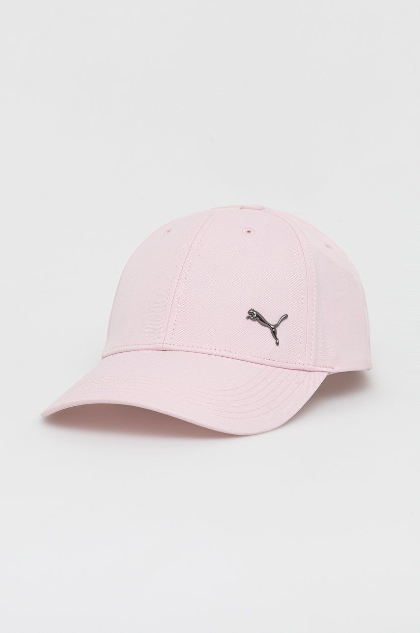 Puma czapka 2126946 kolor różowy gładka