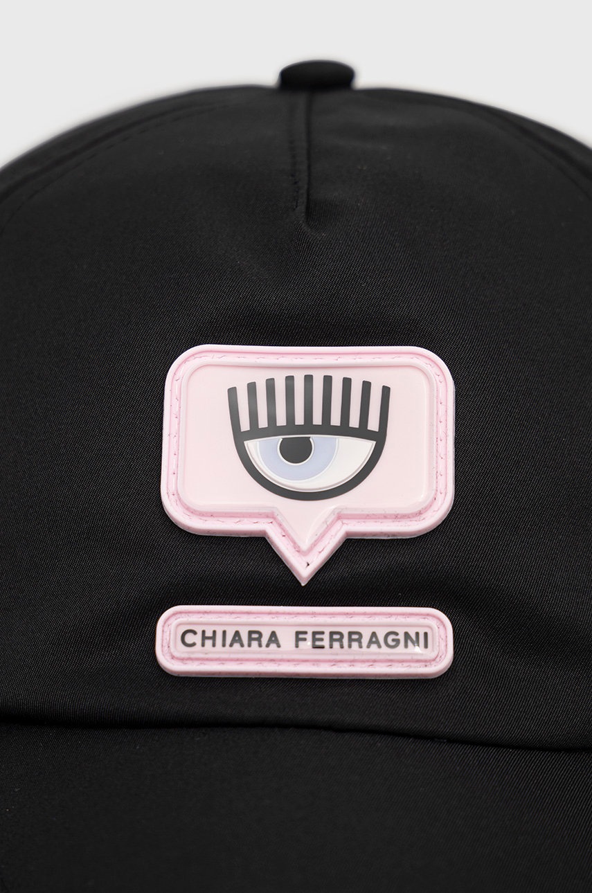 

Кепка Chiara Ferragni цвет чёрный с аппликацией