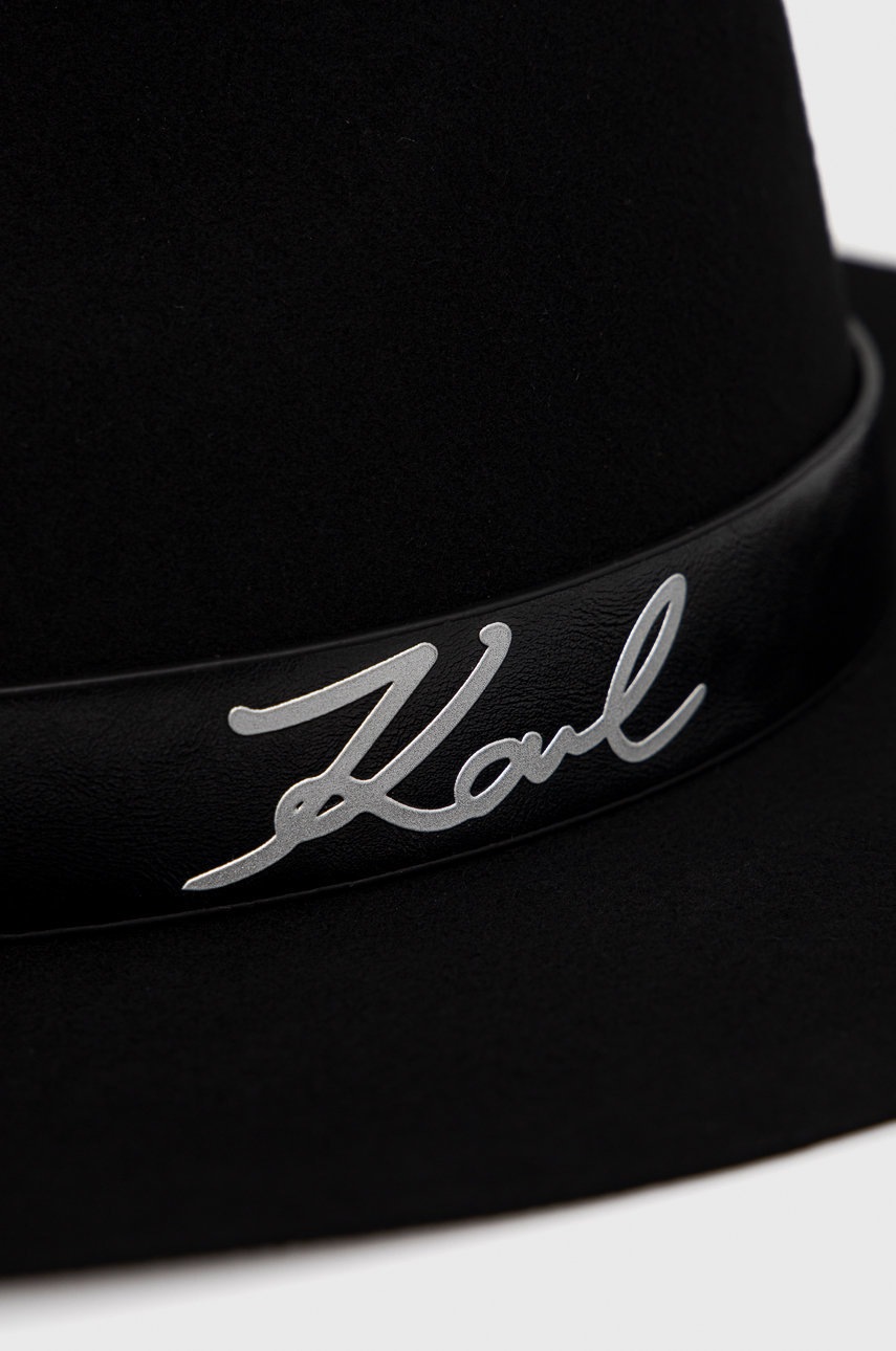

Вовняний капелюх Karl Lagerfeld колір чорний вовна