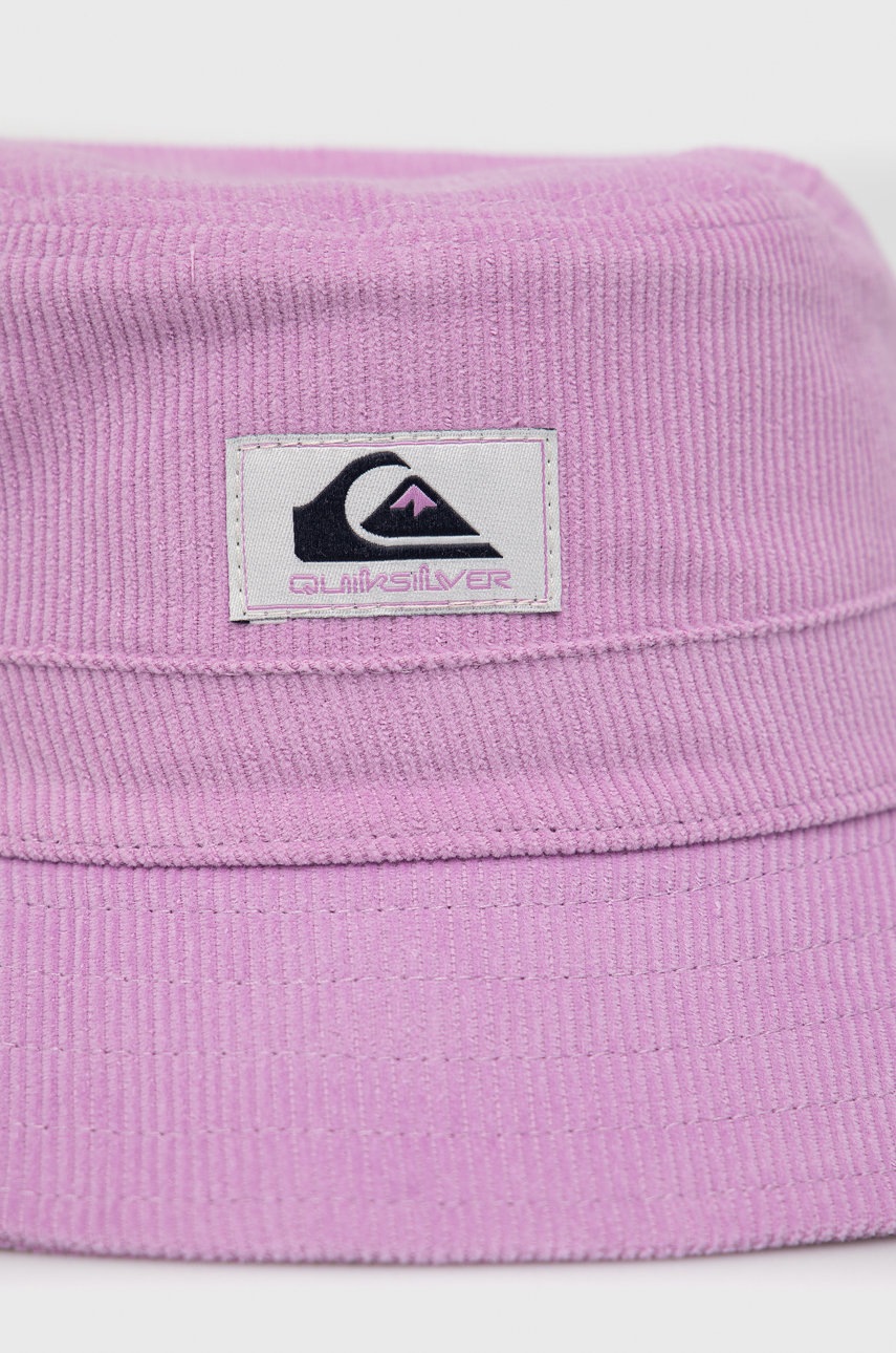 

Бавовняний капелюх Quiksilver колір рожевий з бавовни