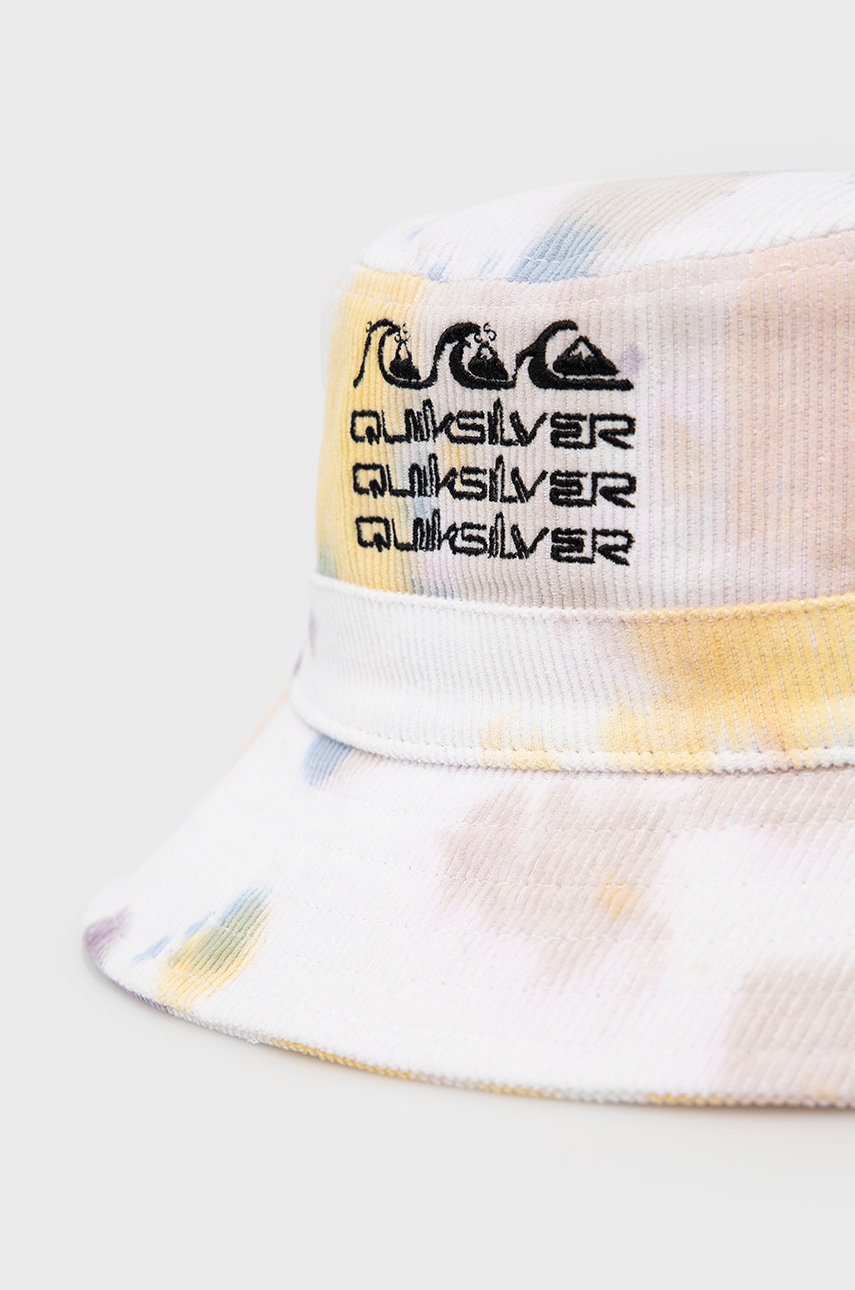 

Шляпа из хлопка Quiksilver цвет белый хлопковый